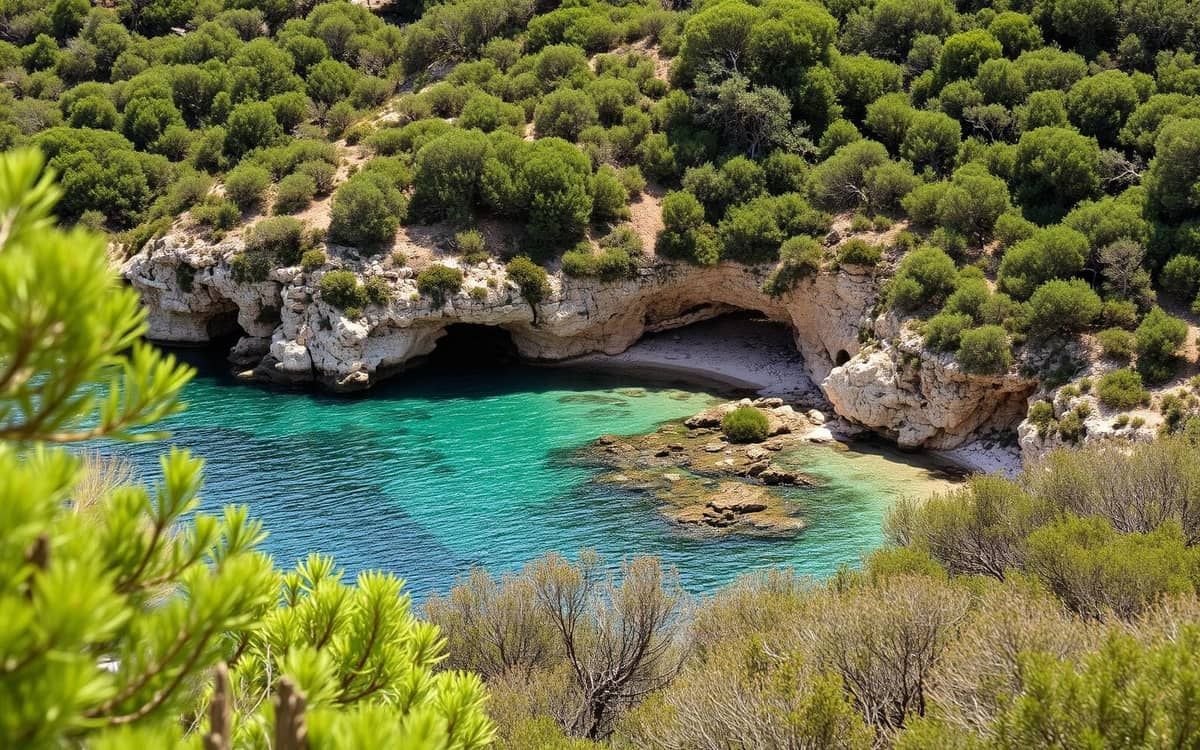 Cala Rotonda a Favignana: insenatura selvaggia tra macchia mediterranea e mare turchese