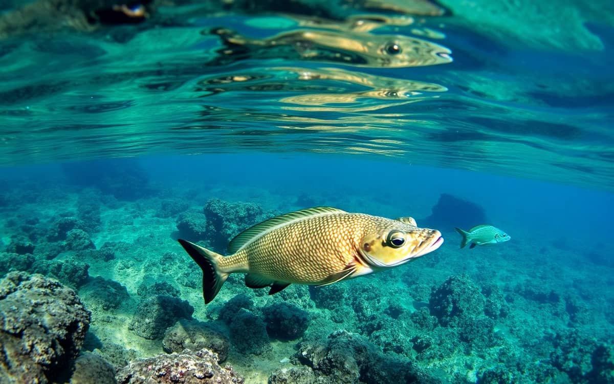 Pesce mediterraneo tra scogli e praterie di posidonia nell'Area Marina Protetta delle Egadi